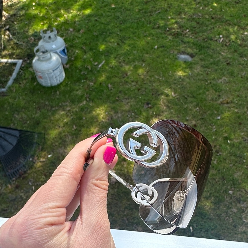 Gucci GG2782/S Rimless Shield Sunglasses - Picture 13 of 16